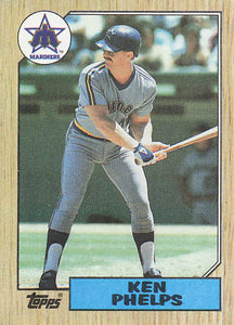 1987 Topps Baseball Ken Phelps #333