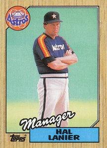 1987 Topps Baseball Hal Lanier #343