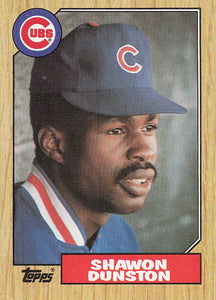 1987 Topps Baseball Shawon Dunston #346