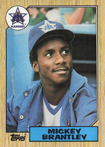 1987 Topps Baseball Mickey Brantley #347