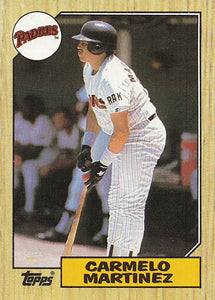 1987 Topps Baseball Carmelo Martinez #348