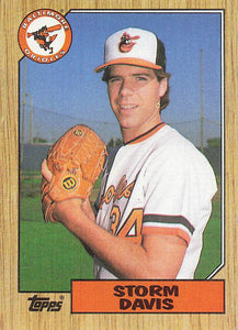 1987 Topps Baseball Storm Davis #349