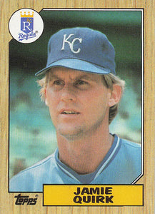 1987 Topps Baseball Jamie Quirk #354