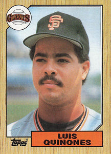 1987 Topps Baseball Luis Quinones #362
