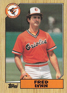 1987 Topps Baseball Fred Lynn #370