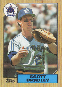 1987 Topps Baseball Scott Bradley #376