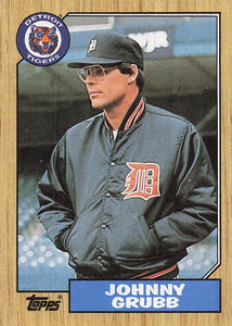 1987 Topps Baseball Johnny Grubb #384