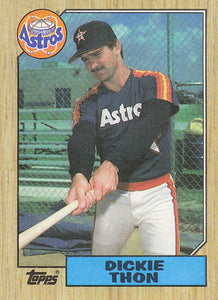 1987 Topps Baseball Dickie Thon #386