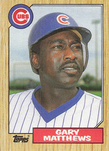 1987 Topps Baseball Gary Matthews #390