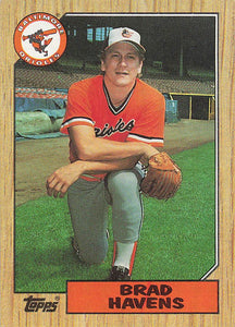 1987 Topps Baseball Brad Havens #398