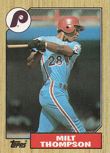 1987 Topps Baseball Milt Thompson #409