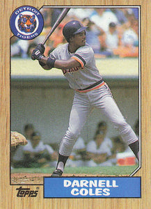 1987 Topps Baseball Darnell Coles #411