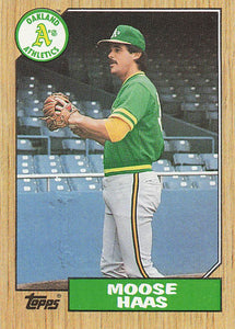 1987 Topps Baseball Moose Haas #413