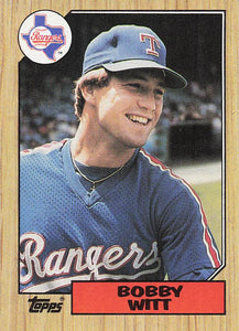 1987 Topps Baseball Bobby Witt #415