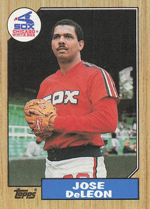 1987 Topps Baseball Jose DeLeon #421