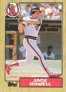 1987 Topps Baseball Jack Howell #422