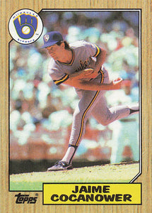 1987 Topps Baseball Jamie Cocanower  #423