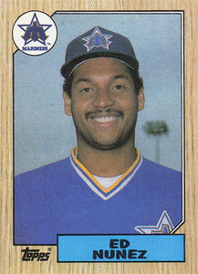 1987 Topps Baseball Ed Nunez #427