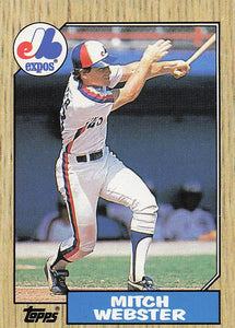 1987 Topps Baseball Mitch Webster #442