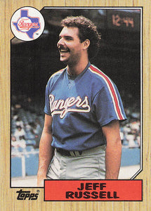 1987 Topps Baseball Jeff Russell #444