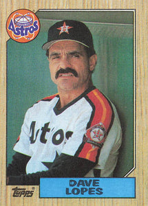 1987 Topps Baseball Dave Lopes #445