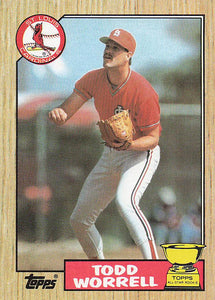 1987 Topps Baseball Todd Worrell #465