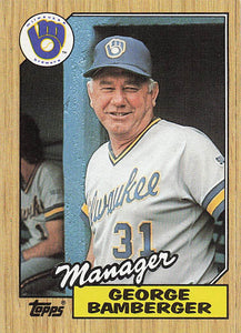 1987 Topps Baseball George Bamberger #468