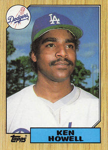 1987 Topps Baseball Ken Howell #477