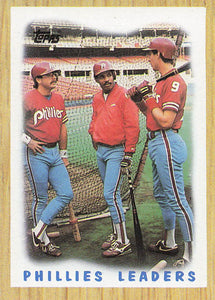 1987 Topps Baseball Phillies Leaders #481