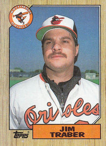 1987 Topps Baseball Jim Traber #484