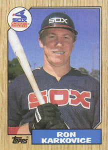 1987 Topps Baseball Ron Karkovice #491