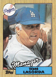 1987 Topps Baseball Tom Lasorda #493