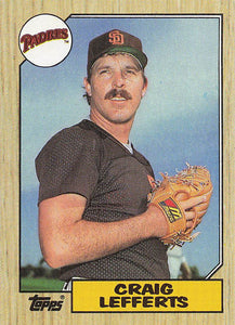1987 Topps Baseball Craig Lefferts #501