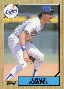 1987 Topps Baseball Enos Cabell #509