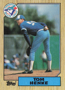 1987 Topps Baseball Tom Henke #510