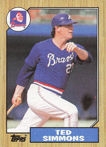1987 Topps Baseball Ted Simmons #516