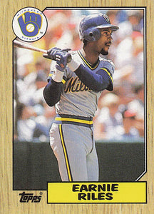 1987 Topps Baseball Earnie Riles #523