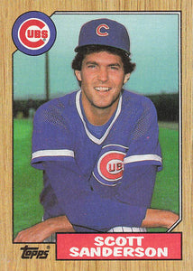 1987 Topps Baseball Scott Sanderson #534