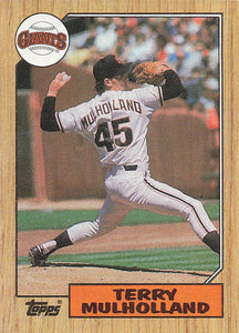 1987 Topps Baseball Terry Mulholland #536