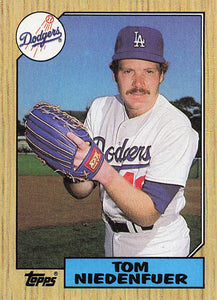 1987 Topps Baseball Tom Niedenfuer #538