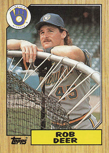 1987 Topps Baseball Rob Deer #547