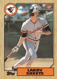 1987 Topps Baseball Larry Sheets #552