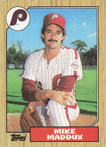 1987 Topps Baseball Mike Maddux #553