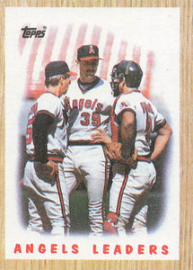1987 Topps Baseball Angels Leaders #556