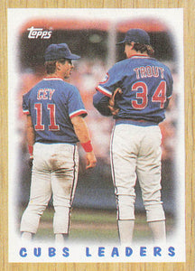 1987 Topps Baseball Cubs Leaders #581