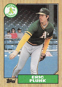 1987 Topps Baseball Eric Plunk #587