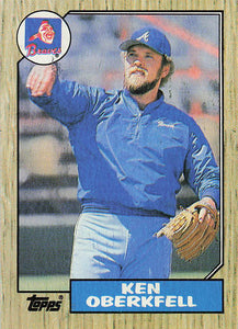 1987 Topps Baseball Ken Oberkfell #627