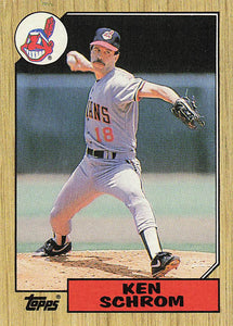 1987 Topps Baseball Ken Schrom #635