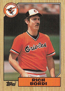 1987 Topps Baseball Rich Bordi #638