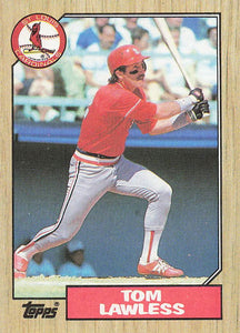 1987 Topps Baseball Tom Lawless #647